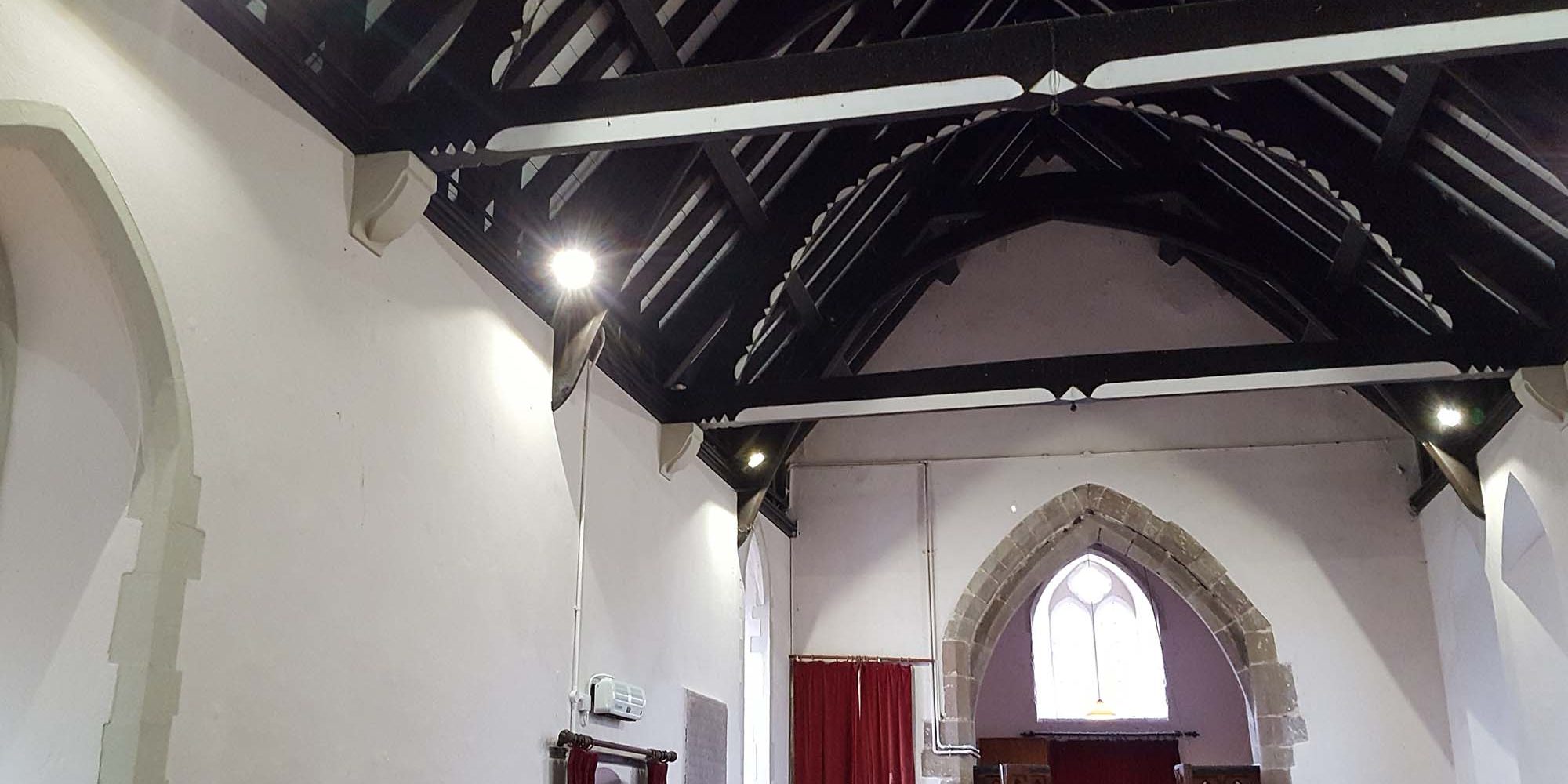 Site response services church lighting installation newport